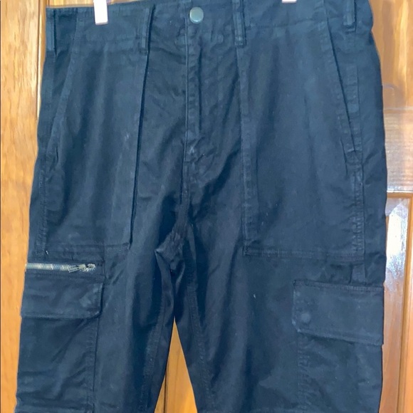 Mens American Eagle Outfitters Navy Cargo Casual Cotton Blend Size 33/32 - Picture 3 of 10